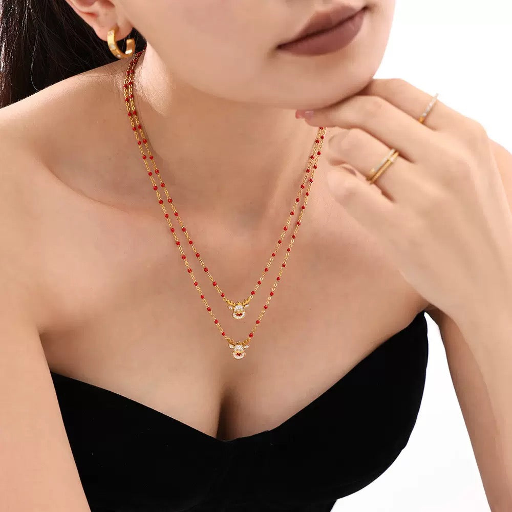 Christmas Limited-Edition Christmas Deer-Shaped Necklace